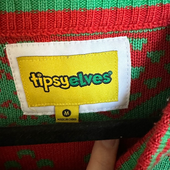 Men’s Christmas Beer Sweater, size M + bottle opener detail - Picture 3 of 4